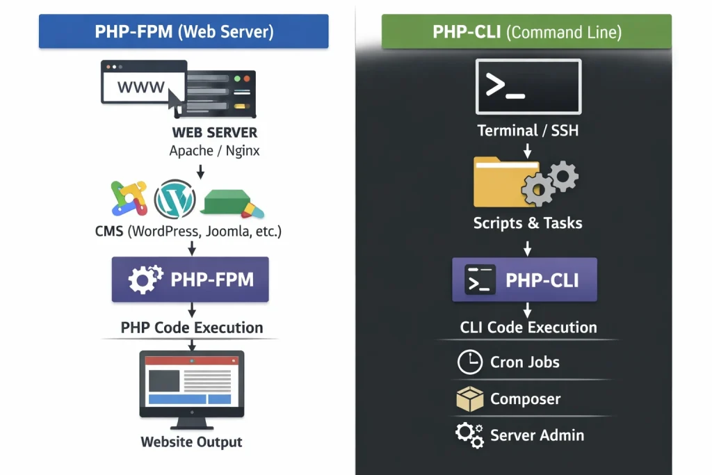 Php versions selector